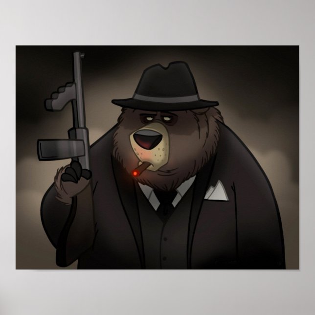 Gangster Bear Poster (Framsidan)