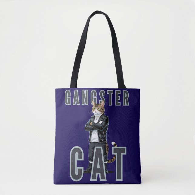 Gangster Cat Bad Boy Tygkasse (Framsida)