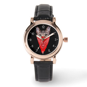 Gangster cat-huva armbandsur