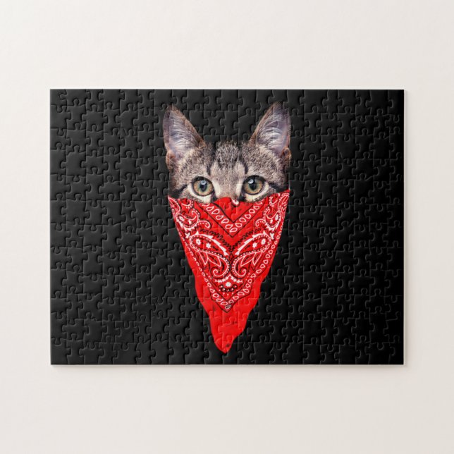 Gangster cat-huva pussel (Horisontell)