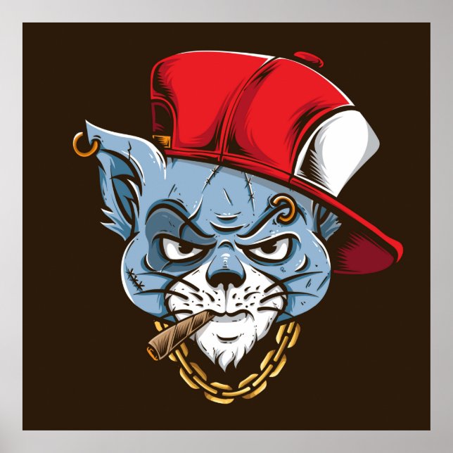 Gangster Cat Poster (Framsidan)