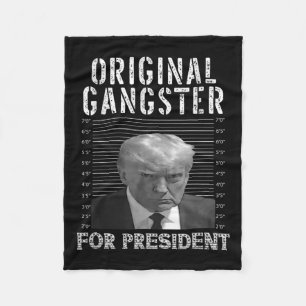 Gangster för president Donald Trump 2024 Patriotic Fleecefilt
