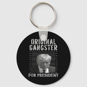 Gangster för president Donald Trump 2024 Patriotic Nyckelring