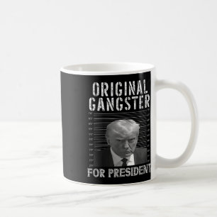 Gangster för president Donald Trump 2024 patriotis Kaffemugg