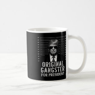 Gangster för president Donald Trump Mugshot Kaffemugg