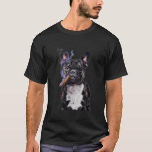 , Gangster French Bull Dog Smoking Cigar, Bad Hund T Shirt
