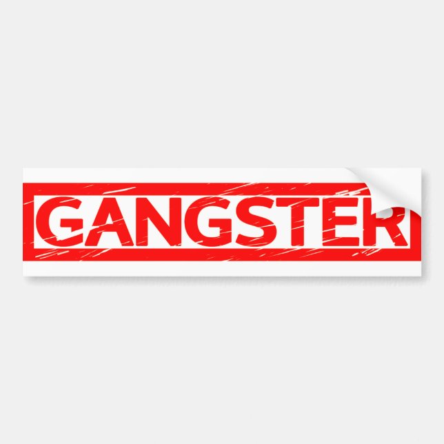 Gangster Frimärke Bildekal (Framsidan)