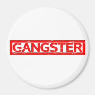 Gangster Frimärke Magnet