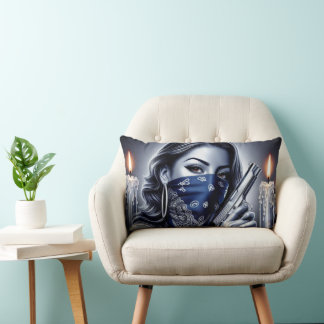 Gangster Girl Hip hop chicano art Dekorativ kudde