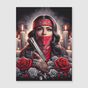 Gangster Girl Hip hop chicano art-grafik