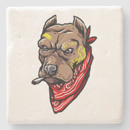 Gangster Hund | Underlägg av Red Bandana Stone