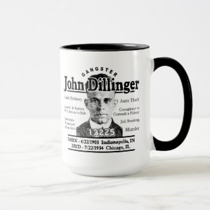 Gangster John Dillinger Mugg