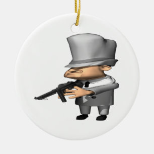 Gangster Julgransprydnad Keramik