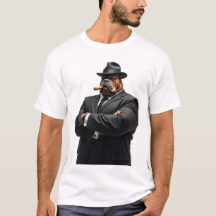 Gangster Kingpin Brutus, Bulldog Mafia Stil T Shirt