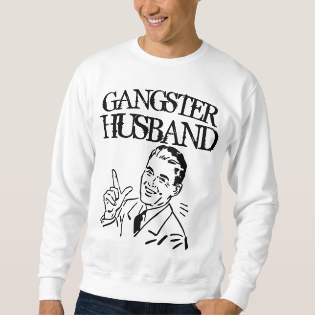 GANGSTER MAKE Funny T-Shirts Lång Ärmad Tröja (Framsida)