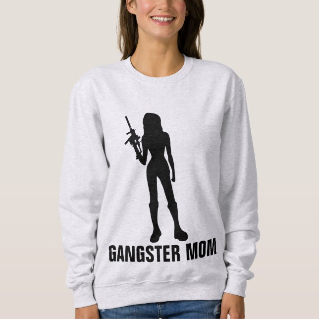 GANGSTER MAMMA Funny T-Shirts (Framsida)
