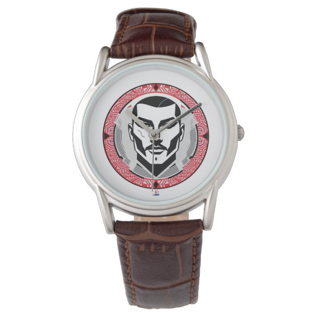 Gangster mit Narbe Design Armbandsur (Framsida)