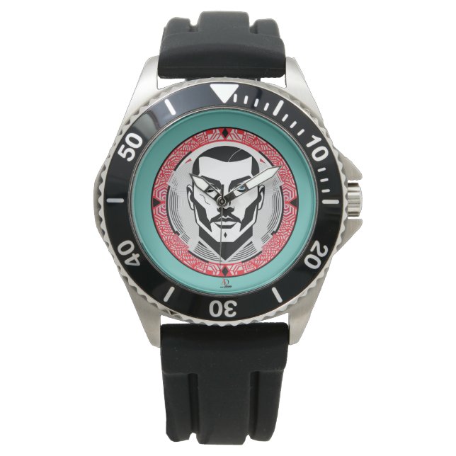 Gangster mit Narbe Design Armbandsur (Framsida)
