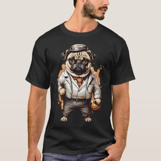Gangster Mops Halloween T Shirt
