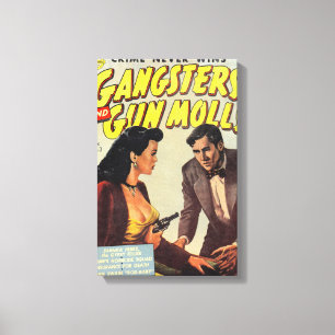 Gangster och vapenMolls Canvastryck