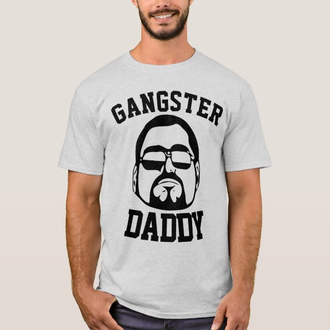 GANGSTER PAPPAN Roliga Pappa T-Shirts (Framsida)