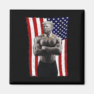 Gangster Pro Donald Trump Tatovering Republikan Am Magnet