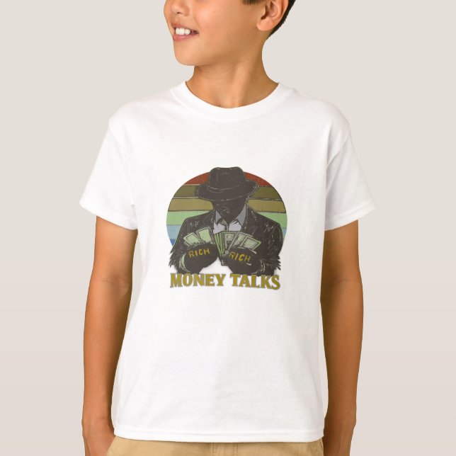 Gangster räknar kontanter t shirt (Framsida)