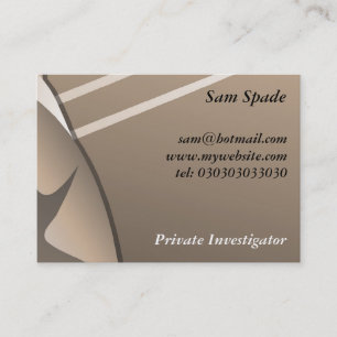 Gangster Sam spade Visitkort