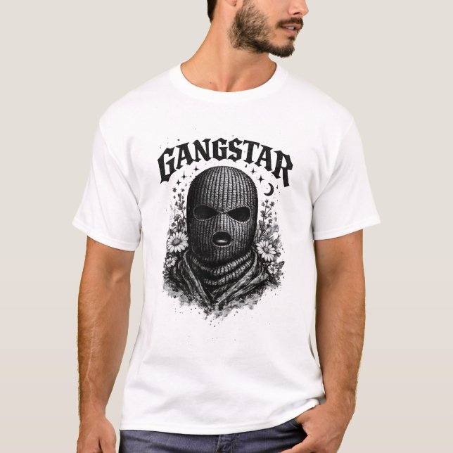 Gangster Skidmask T Shirt (Framsida)
