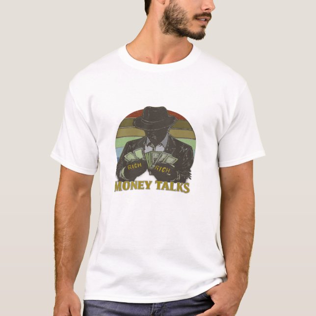 Gangster som räknar kontanter t shirt (Framsida)