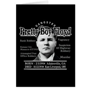 Gangster Söt Boy Floyd Hälsningskort