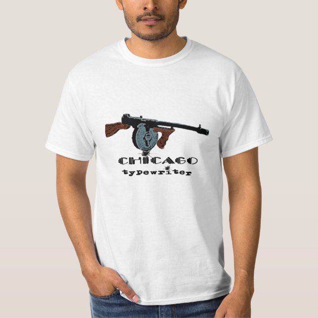 Gangster submachine gun t shirt (Framsida)