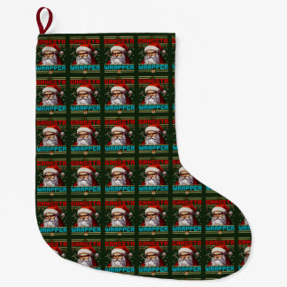 Gangster Wrapper Christmas Stocking Stor Julstrumpa