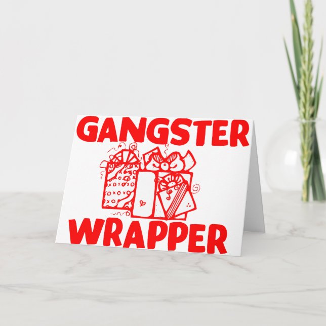 Gangster Wrapper Helgkort (Framsida)