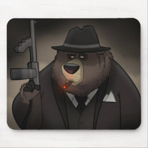 Gangsterbjörn Mousepad Musmatta