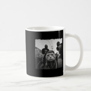 Gangsterkatter Streetwear Cool Cat-motiv Roligt  Kaffemugg