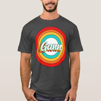 Gann Namn Shirt Vintage Gann Circle T