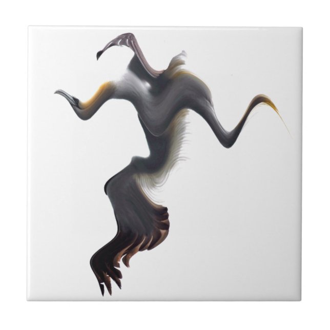 Gannets-Abstrakt Sea Bird Kakelplatta (Framsidan)