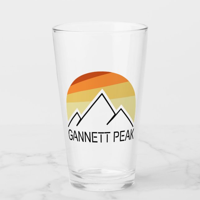 Gannett Peak Retro Glaskopp (Framsida)