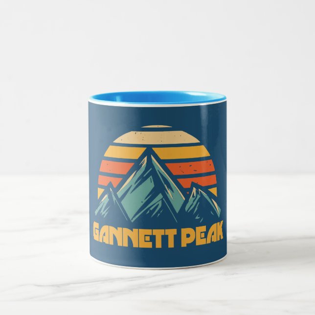 Gannett Peak Retro Turkos Två-Tonad Mugg (Center)