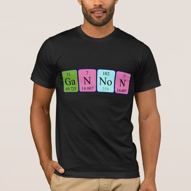 Gannon Periodisk skjorta bord namn T-shirt (Framsida)