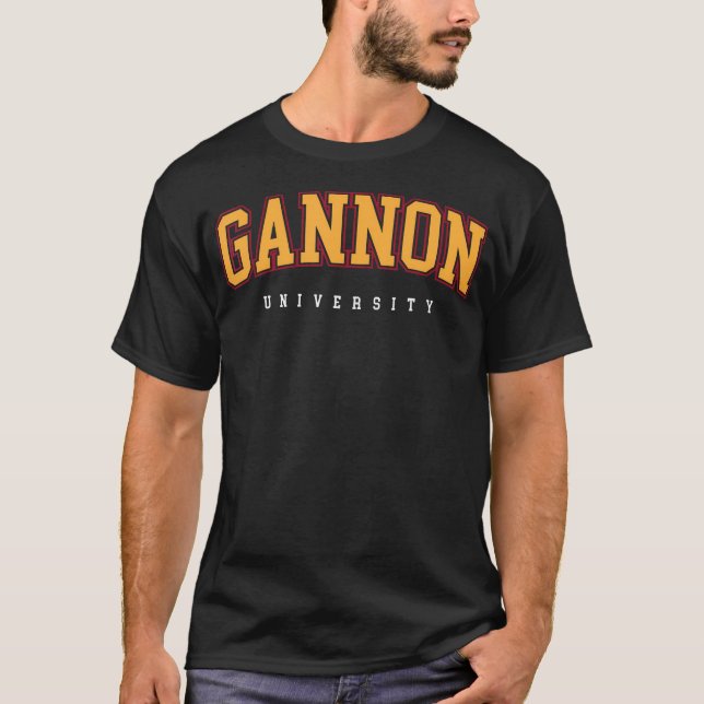 Gannon Universiteten Retro T Shirt (Framsida)