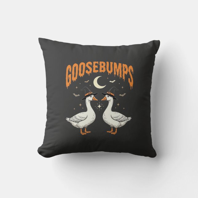 Gänsehaut Halloween-Häxa Gäss Vektordesign Kudde (Framsida)