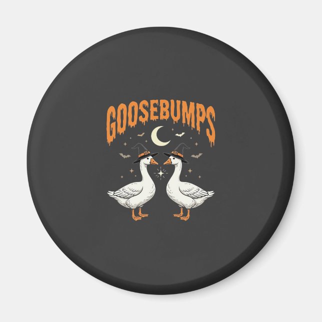 Gänsehaut Halloween-Häxa Gäss Vektordesign Magnet (Framsidan)