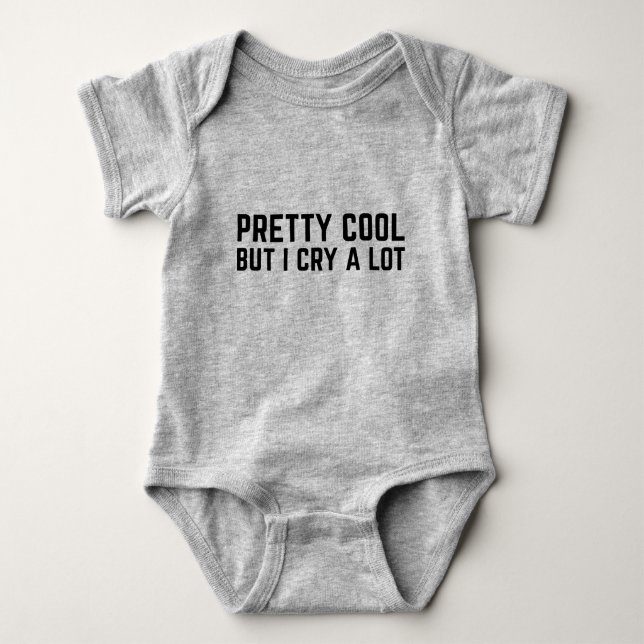 Ganska cool men jag gråtar mycket t shirt (Framsida)