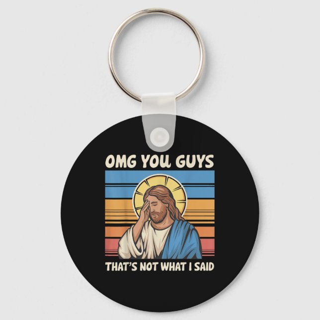 Ganska er att jag inte sa Jesus. Nyckelring (Framsida)