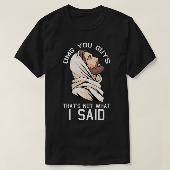 Ganska er att jag inte sa Jul Jesus T Shirt (Design framsida)