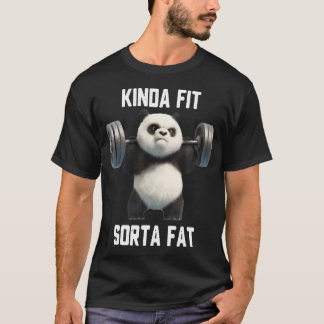 Ganska Fit Ganska Tjock - Baby Söt Panda Rolig T Shirt