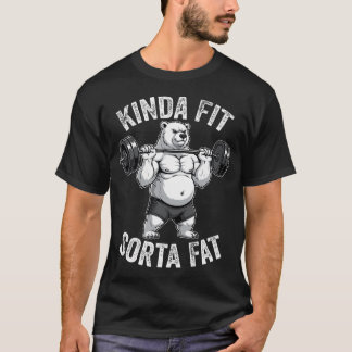 Ganska Fit Ganska Tjock Isbjörns Gymnastik Viktlyf T Shirt