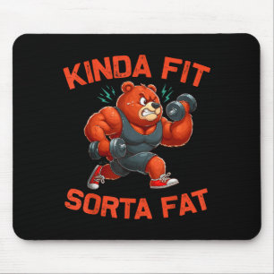 Ganska Fit Någorlunda Fet Rolig Gym Björn Viktlyft Musmatta